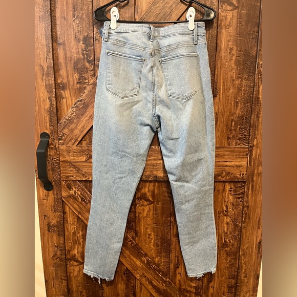 Abercrombie and fitch NWT women's super skinny ankle distressed blue jeans sz 8 - Picture 5 of 7